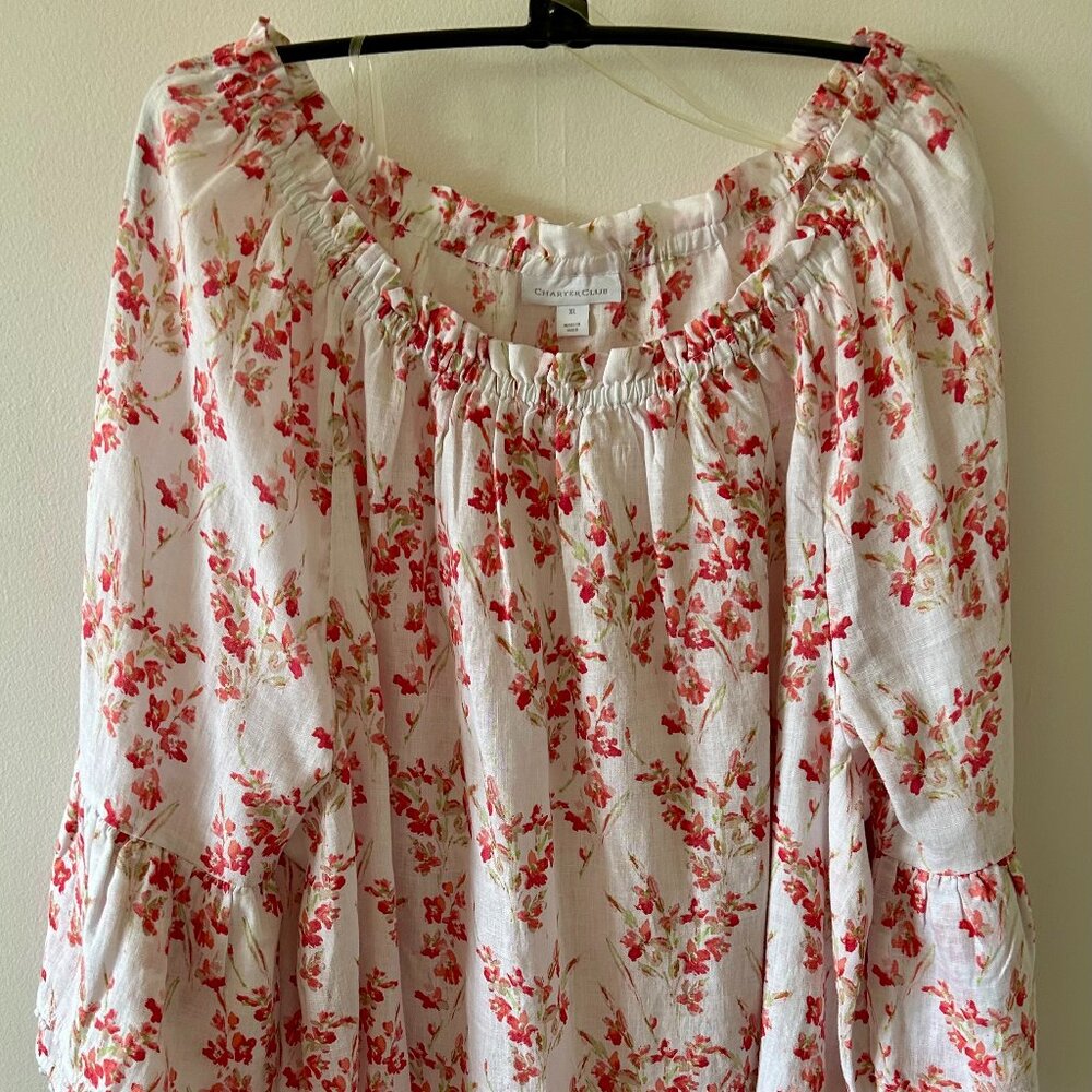 Charter Club Linen Blouse